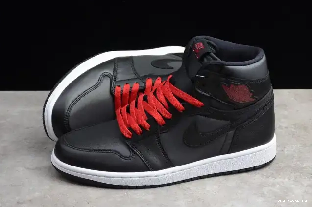 Rep Black 1 555088-060 Jordan Retro Satin High OG Air 0414